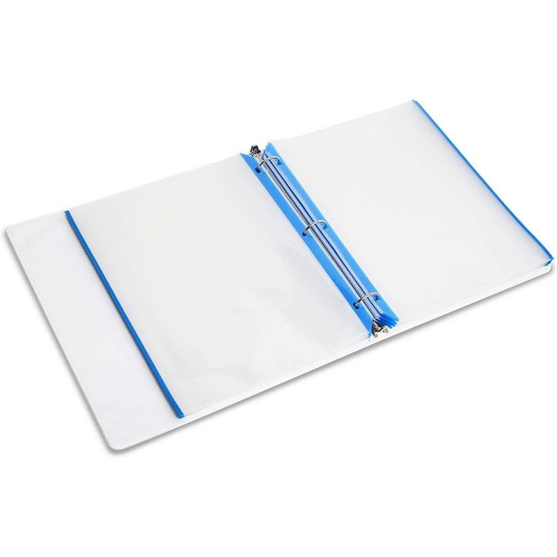 School Smart Polypropylene Heavyweight Reinforced Sheet Protector, Top Loading, Clear, pk of 100