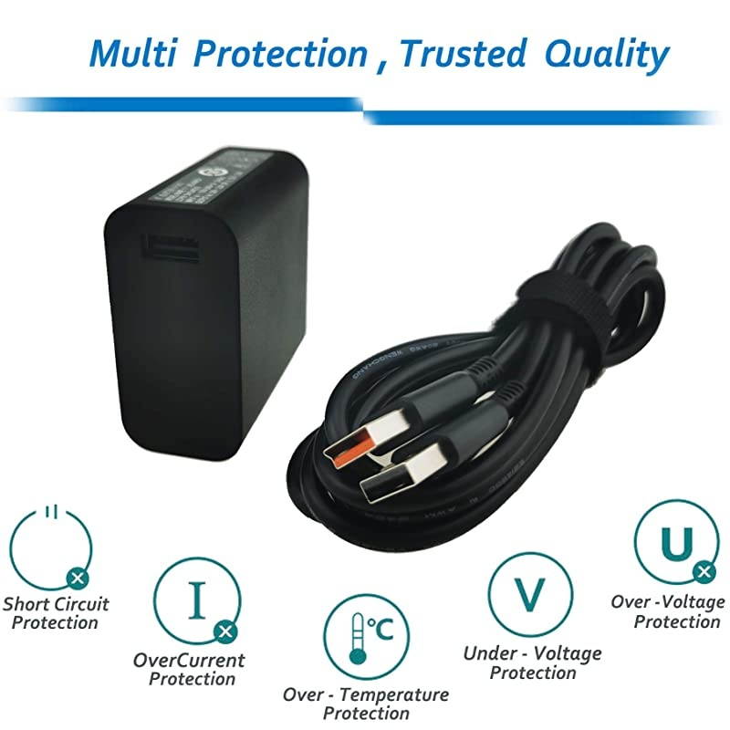 40W Yoga Adapter Charger for Yoga 3 Pro 1370 for Core i3 i5 1170 1470 for Core i3 Pro Yoga 900 Yoga 700 70011ISK 70014ISK IdeaPadMiix 70012ISK ADL40WCC ADL40WDB ADL40WDA ADL40WLC