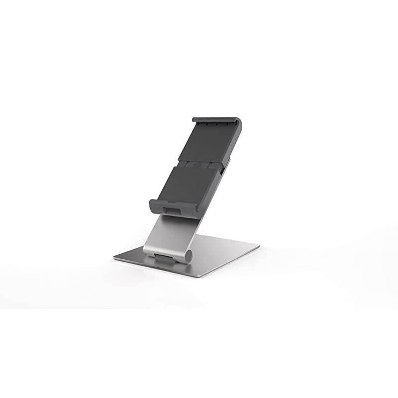 Tablet Holder Desk Stand 713 Inches 360 Degrees Rotation with AntiTheft Device SilverCharcoal 893023