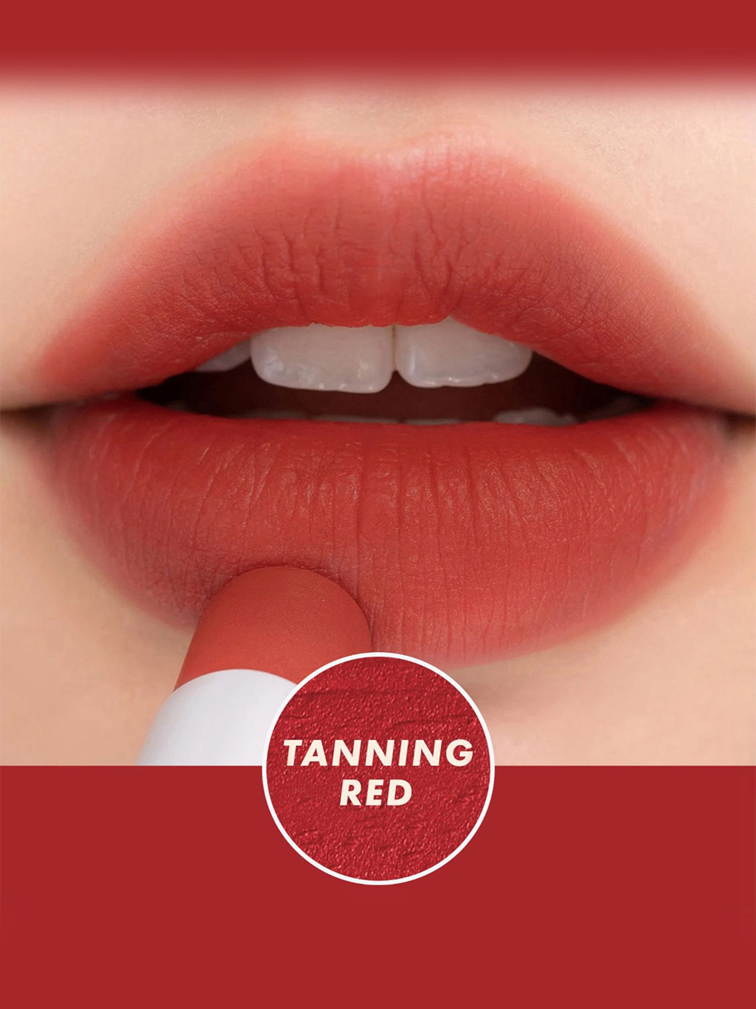 Rom&nd Zero Matte Lipstick 18 Tanning Red - 3 gm