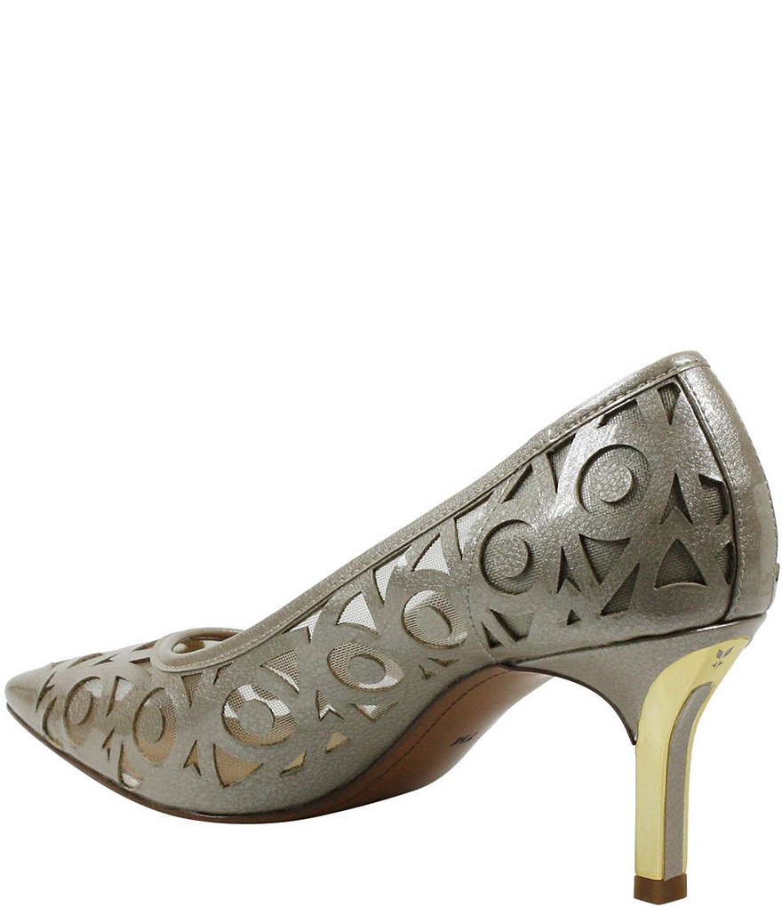 J. Renee Jameena Patent Laser Cut Pumps