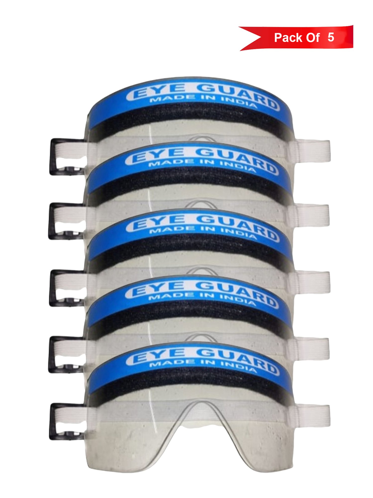 Globex Transparent Safety Eye Protectors - Pack of 5