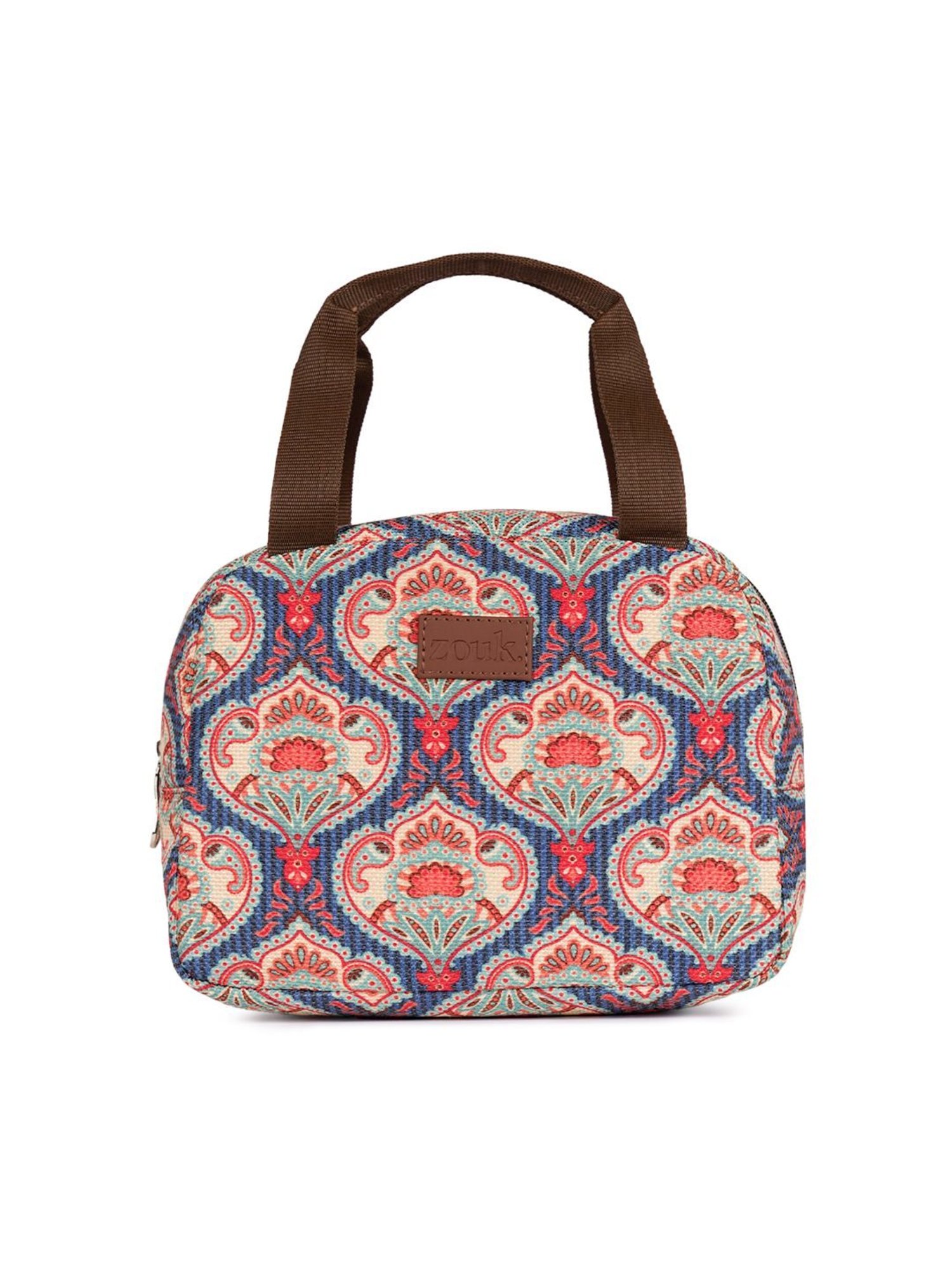 ZOUK Blue Printed Lunch Bag