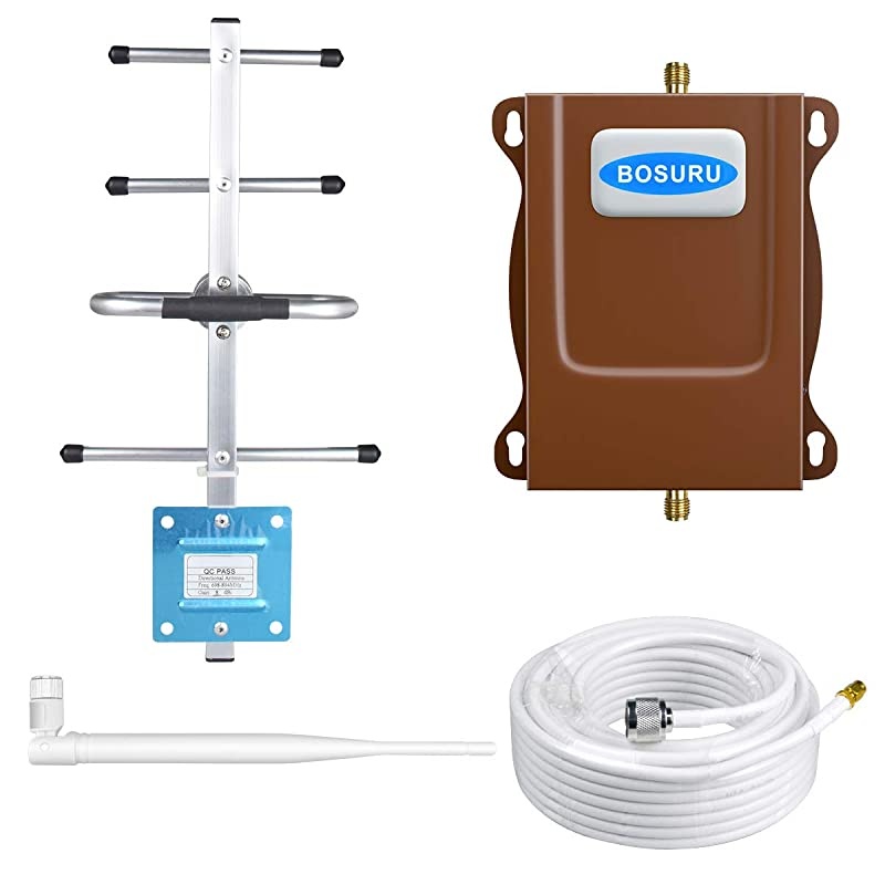 Cell Phone Signal Booster 4G LTE ATT Cell Phone Booster Cell Signal Booster Band12 /17 US Cellular Cricket T-Mobile ATT Signal Booster Amplifier Repeater Cell Extender Boost 4G Voice+Data