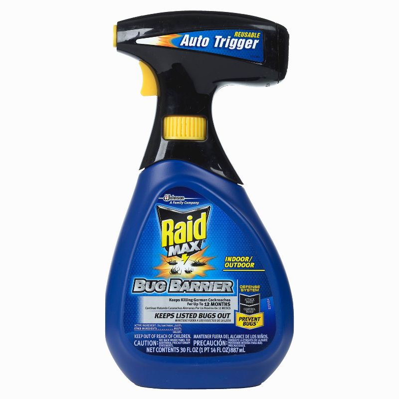 Raid Max Indoor/Outdoor Bug Barrier - 30 fl oz