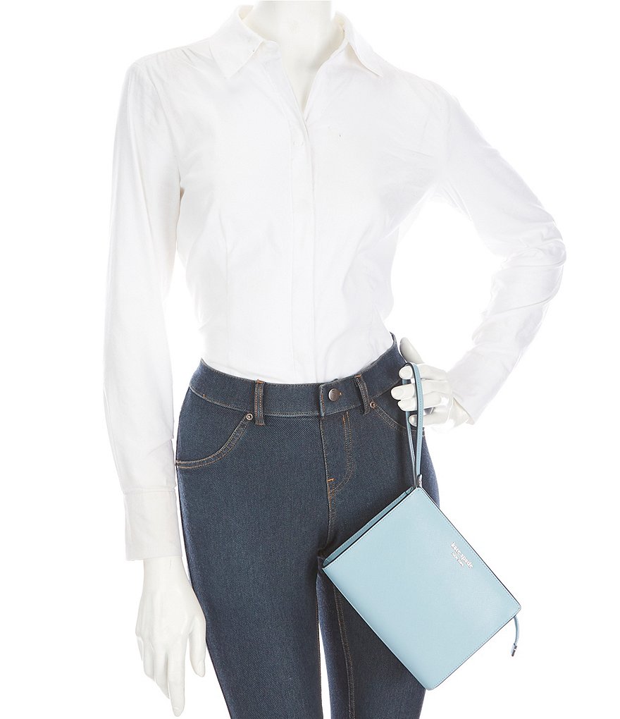 Michael Kors Zebra Signature Jet Set Double Zip Wristlet