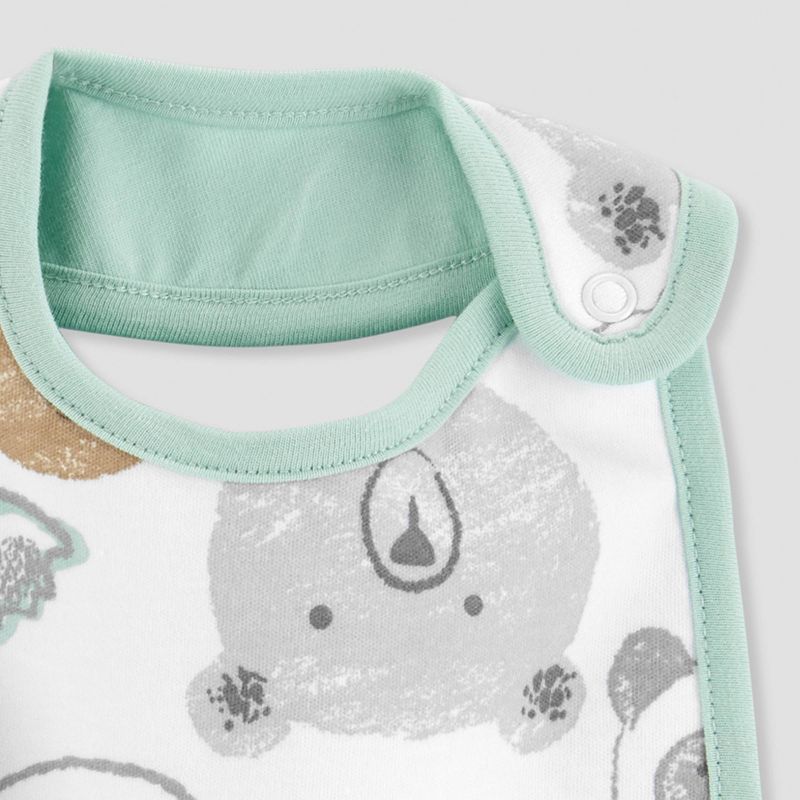 Baby 3pk Avocado Bib - Just One You® made by carter's Gray/Green One Size