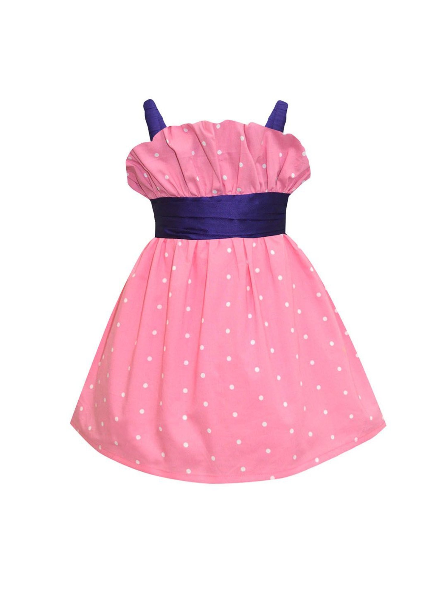 A.T.U.N. Girls Pink & Purple Printed Dress