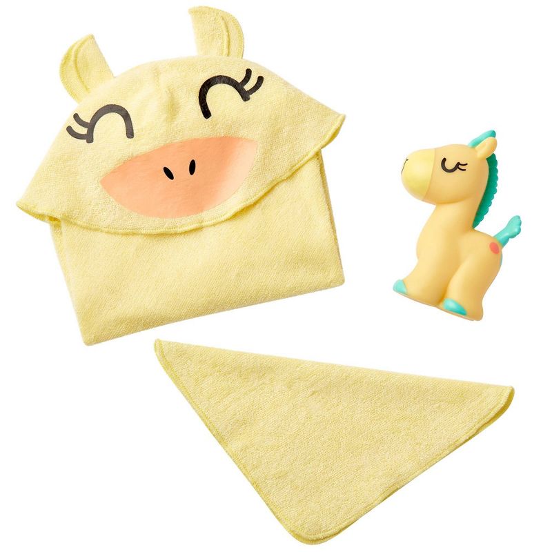 Perfectly Cute Bath Time 3pc Set - Giraffe