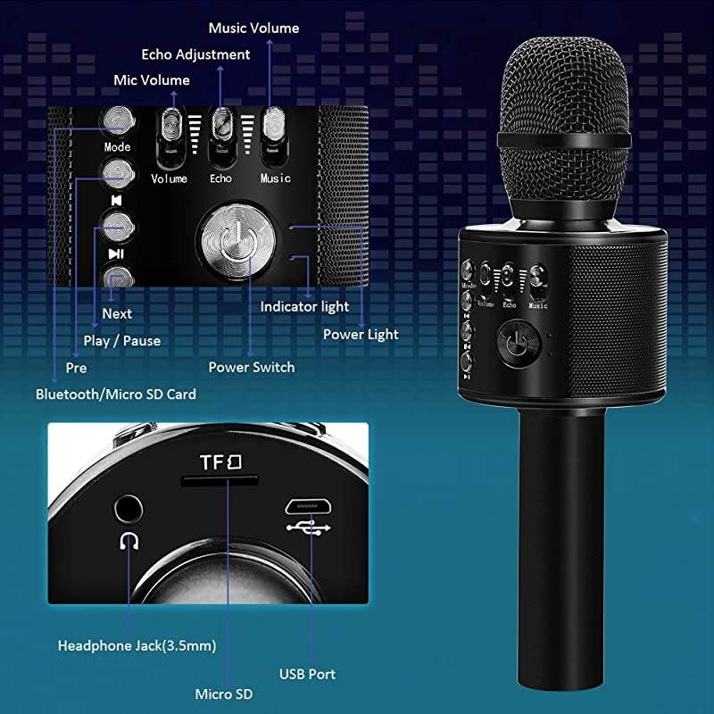 Mini Portable Vocal/Instrument Microphone For Mobile phone laptop Notebook Apple iPhone Sumsung Android With Holder Clip - Pink