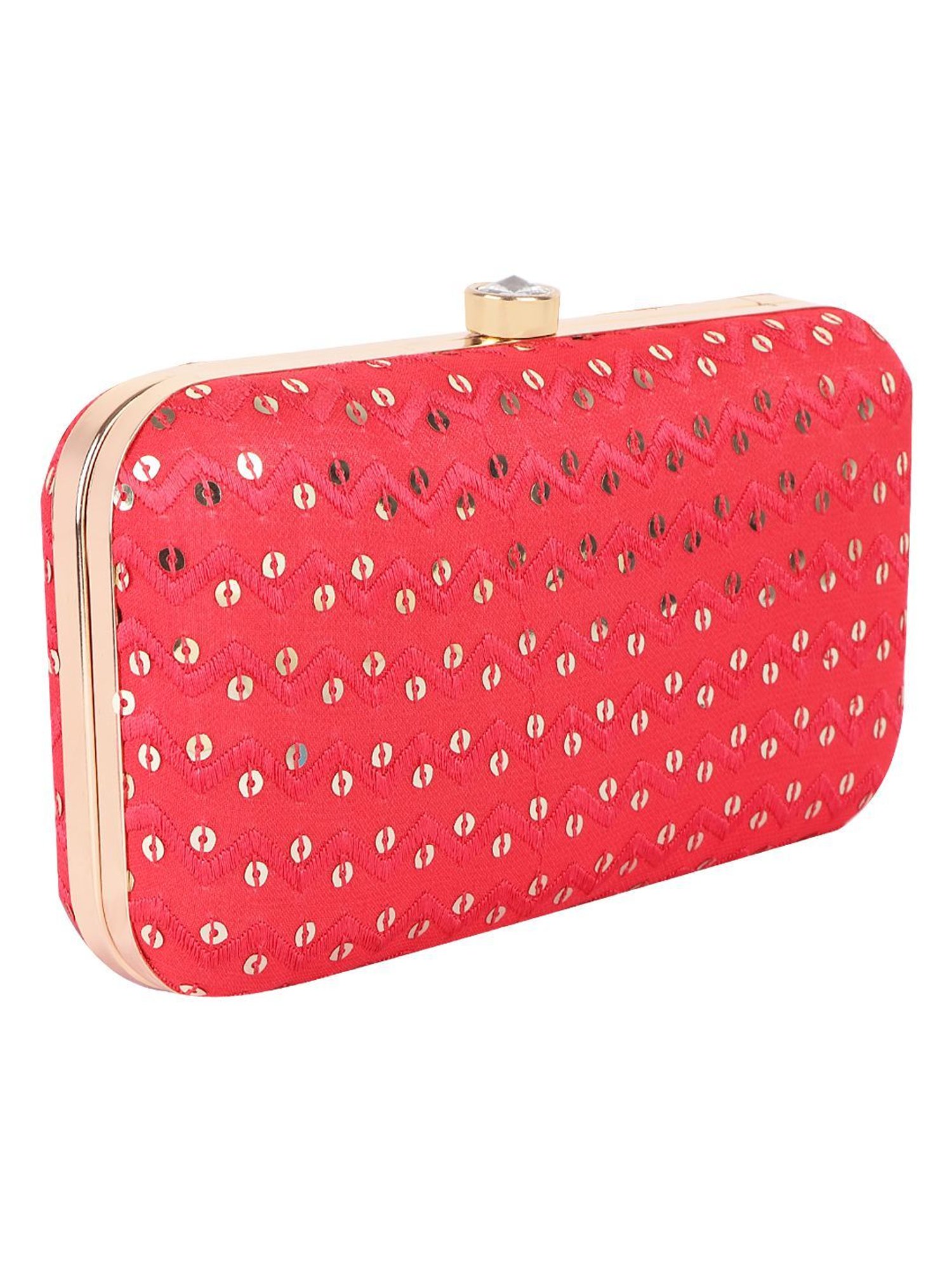 Horra Pink Embellished Clutch