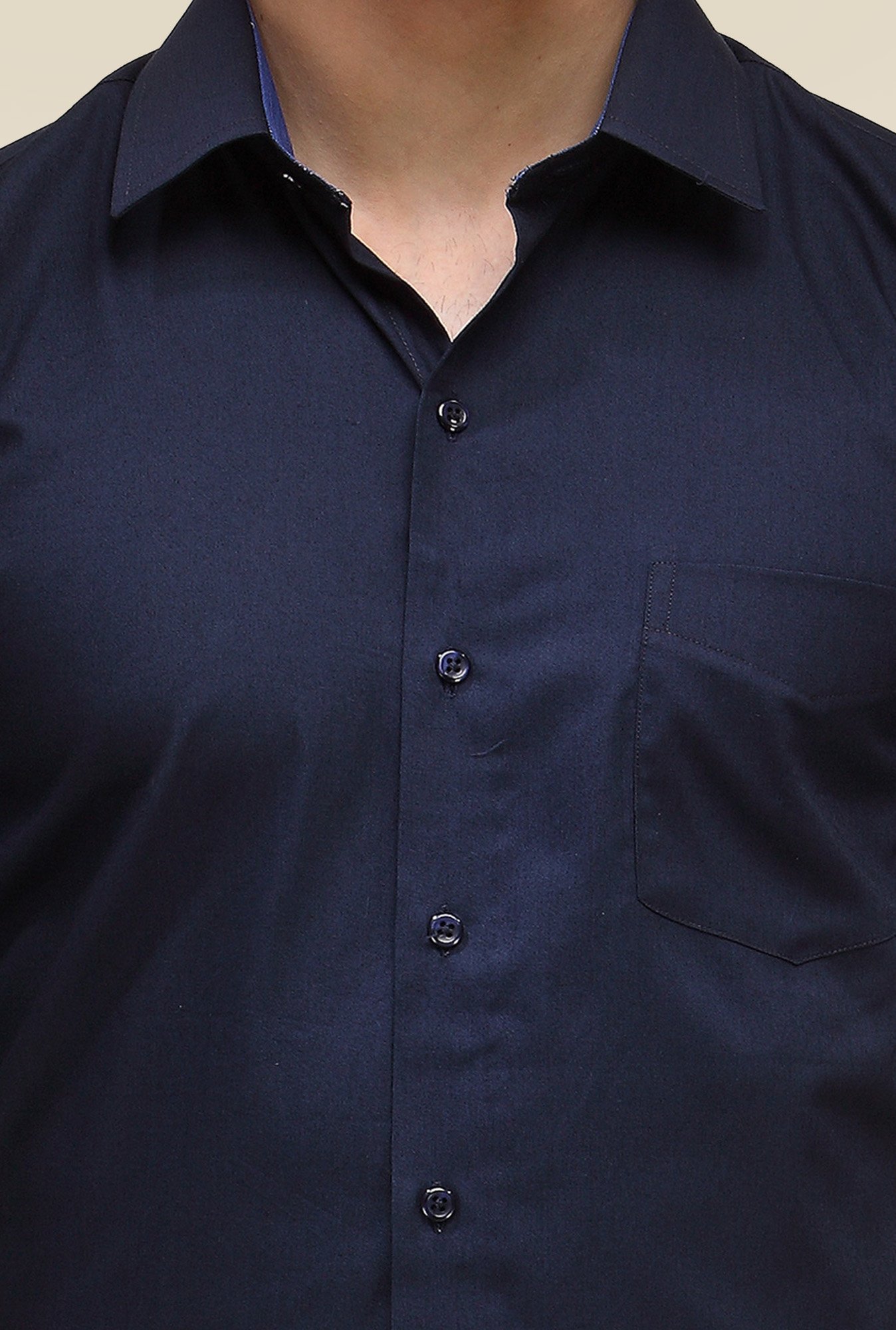 Hancock Navy Slim Fit Shirt