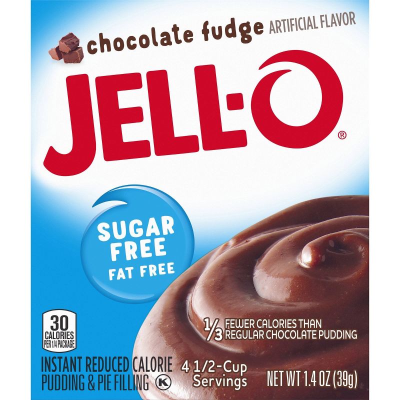 JELL-O Instant Sugar Free-Fat Free Chocolate Fudge Pudding & Pie Filling - 1.4oz