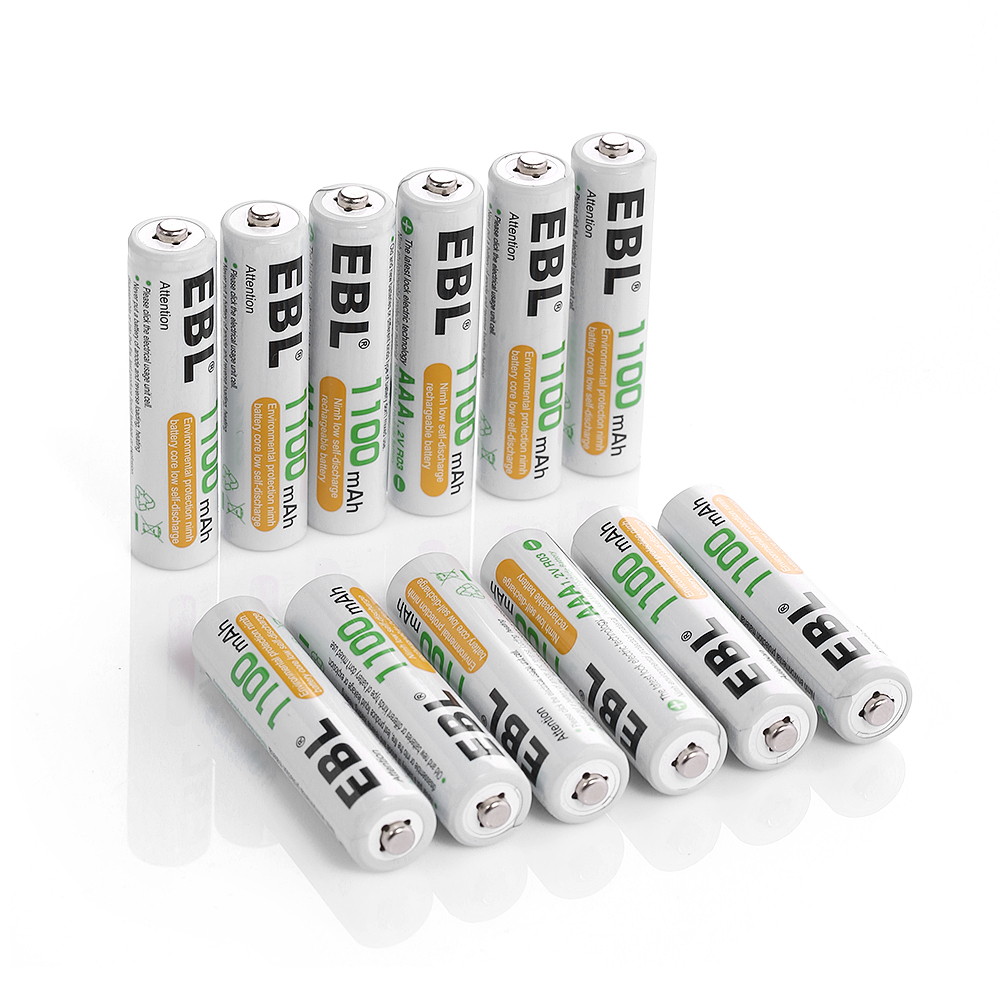 EBL 16 Pack 1100mAh AAA 1.2V Ni-Mh Rechargeable Battery