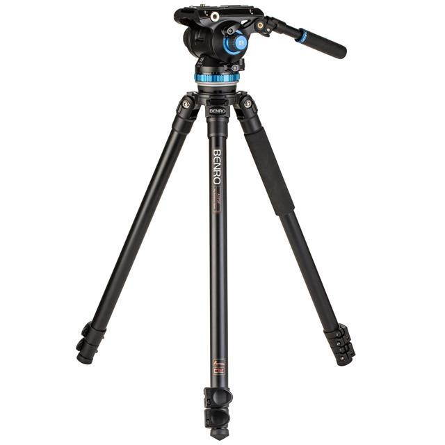 Benro A373F 3-Leg Section Aluminum Video Tripod w/ S8 PRO Head, Payload 17.6 lb