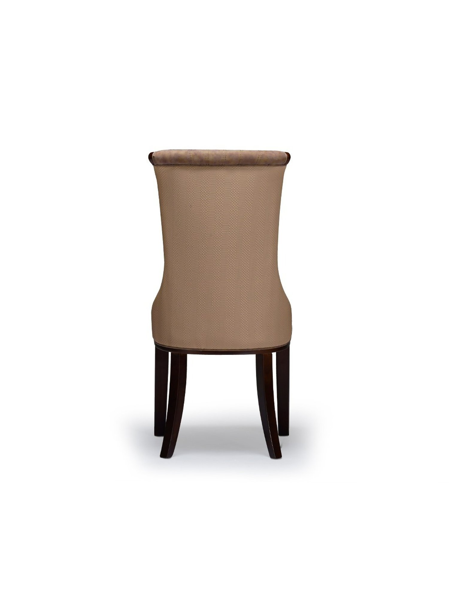 Durian Sabrina Modern Brown & Beige Premium Leatherette Dining Chair