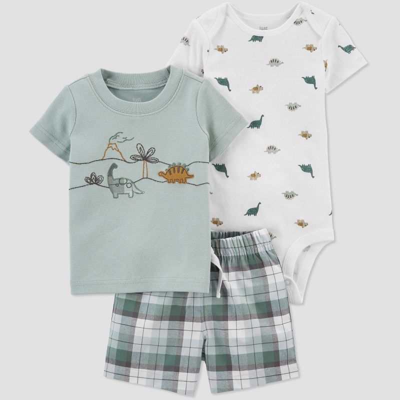 Baby Boys' Dino Top & Bottom Set - Just One You® made by carter's Green Newborn