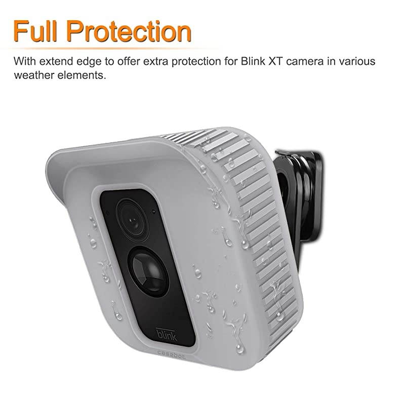 Silicone Skin for Blink XT2XT Camera 3 Pack Premium Silicone UV Weather Resistant Protective and Camouflaged Case Cover for Blink XT2 amp XT Home Security Indoor Outdoor Camera Gray