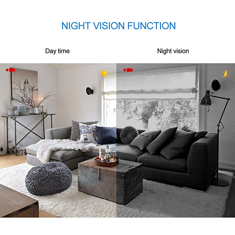 WiFi Hidden Camera Power Bank 10000mAh 10 Feet Night Vision DistanceHD 1080P Nanny Cam Portable ChargerRemotely View Realtime Monitoring