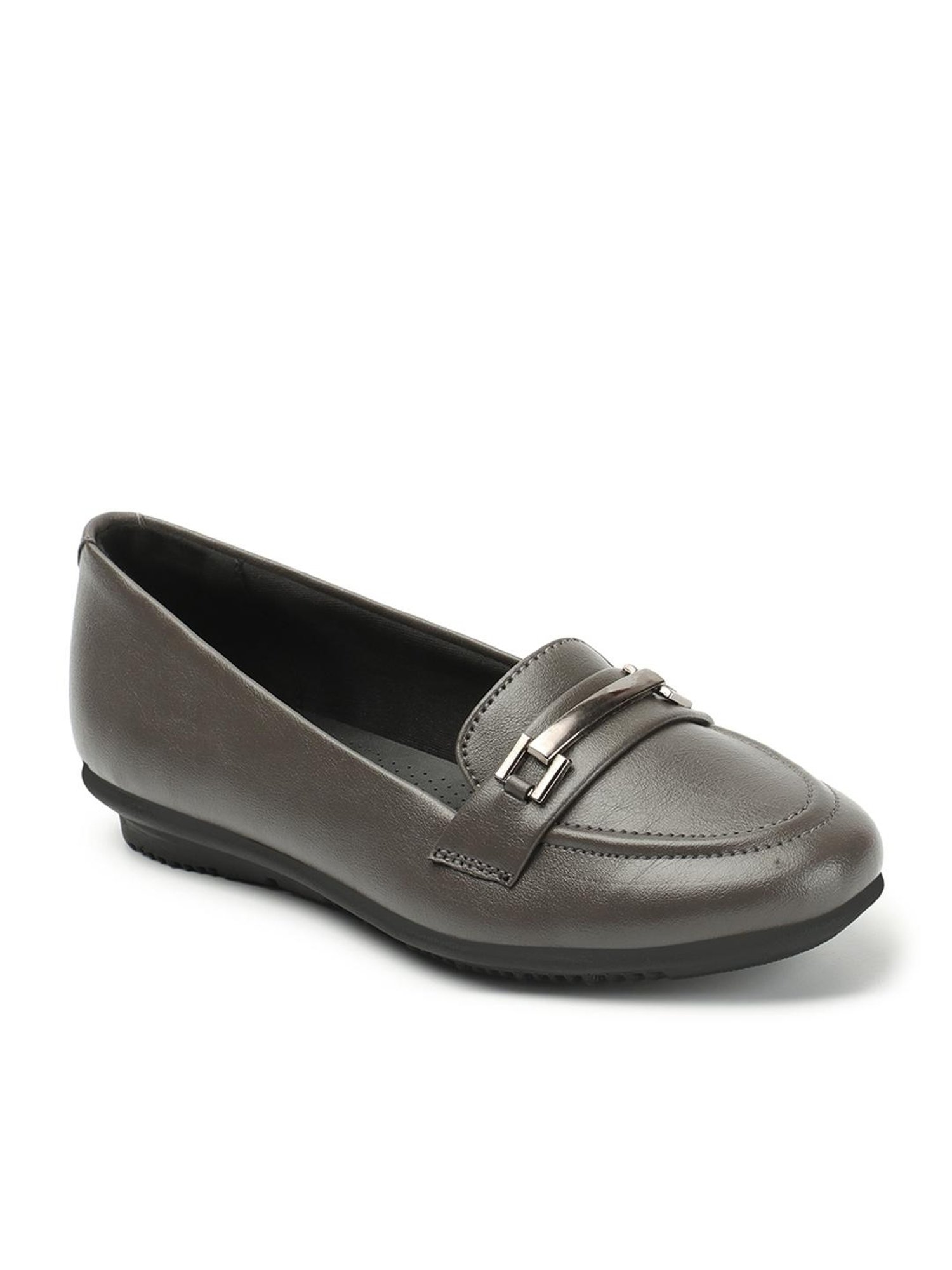 Elle Women's Grey Casual Loafers