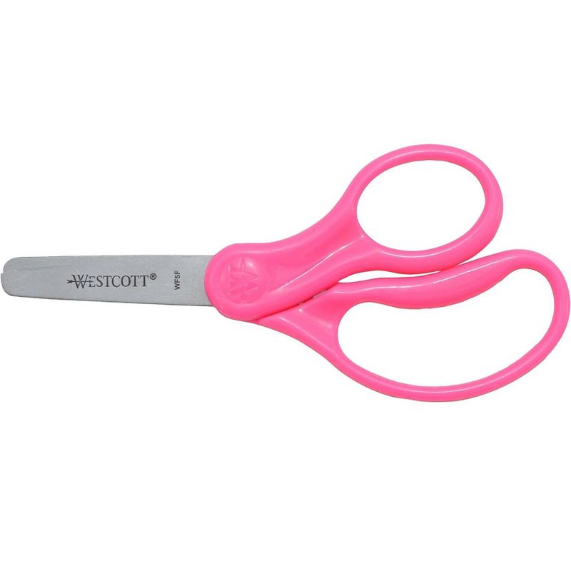 Westcott School 5 Stainless Steel Kid's Scissors, Blunt 16454