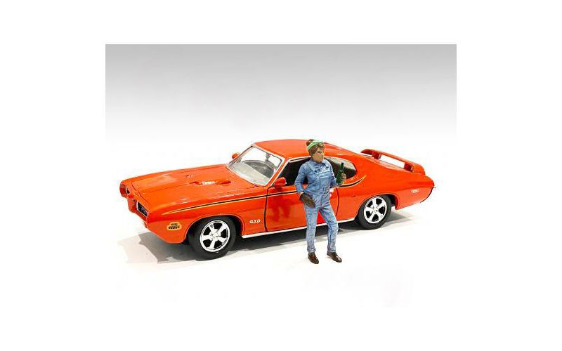 Retro Female Mechanic IV Figurine for 1/18 Scale Models by American Diorama