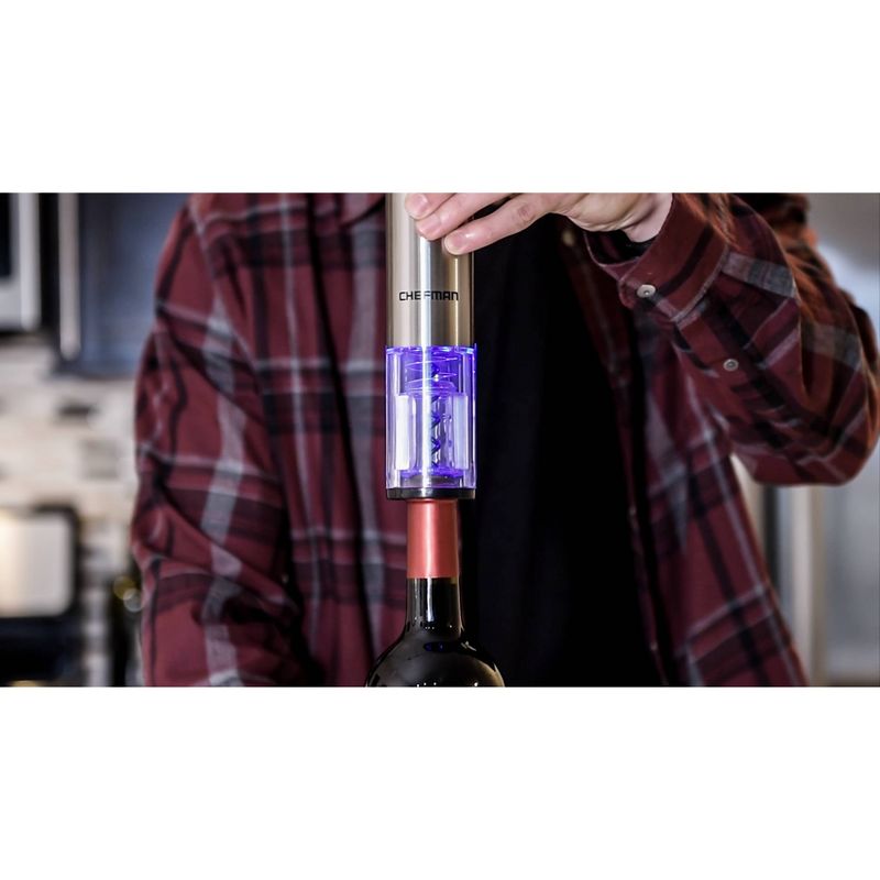 Chefman Stainless Steel Electric Wine Opener