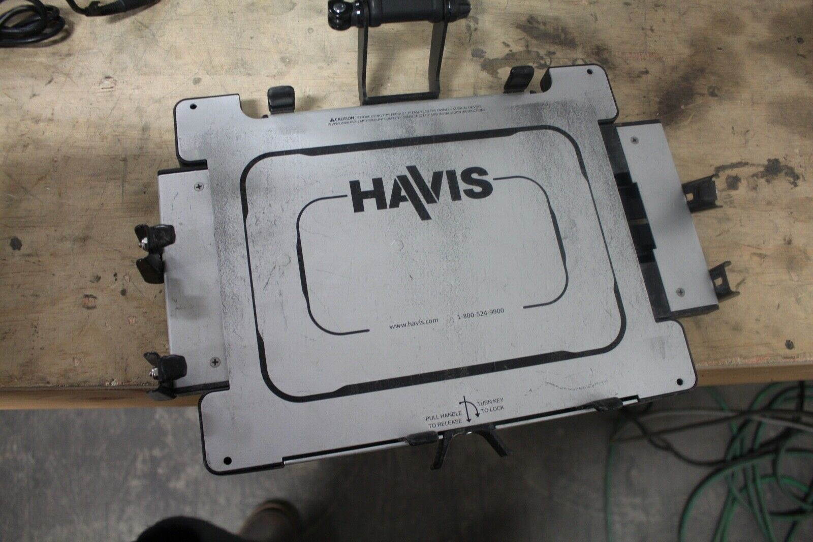 Car truck laptop mount stand with Havis UT-101 dock station