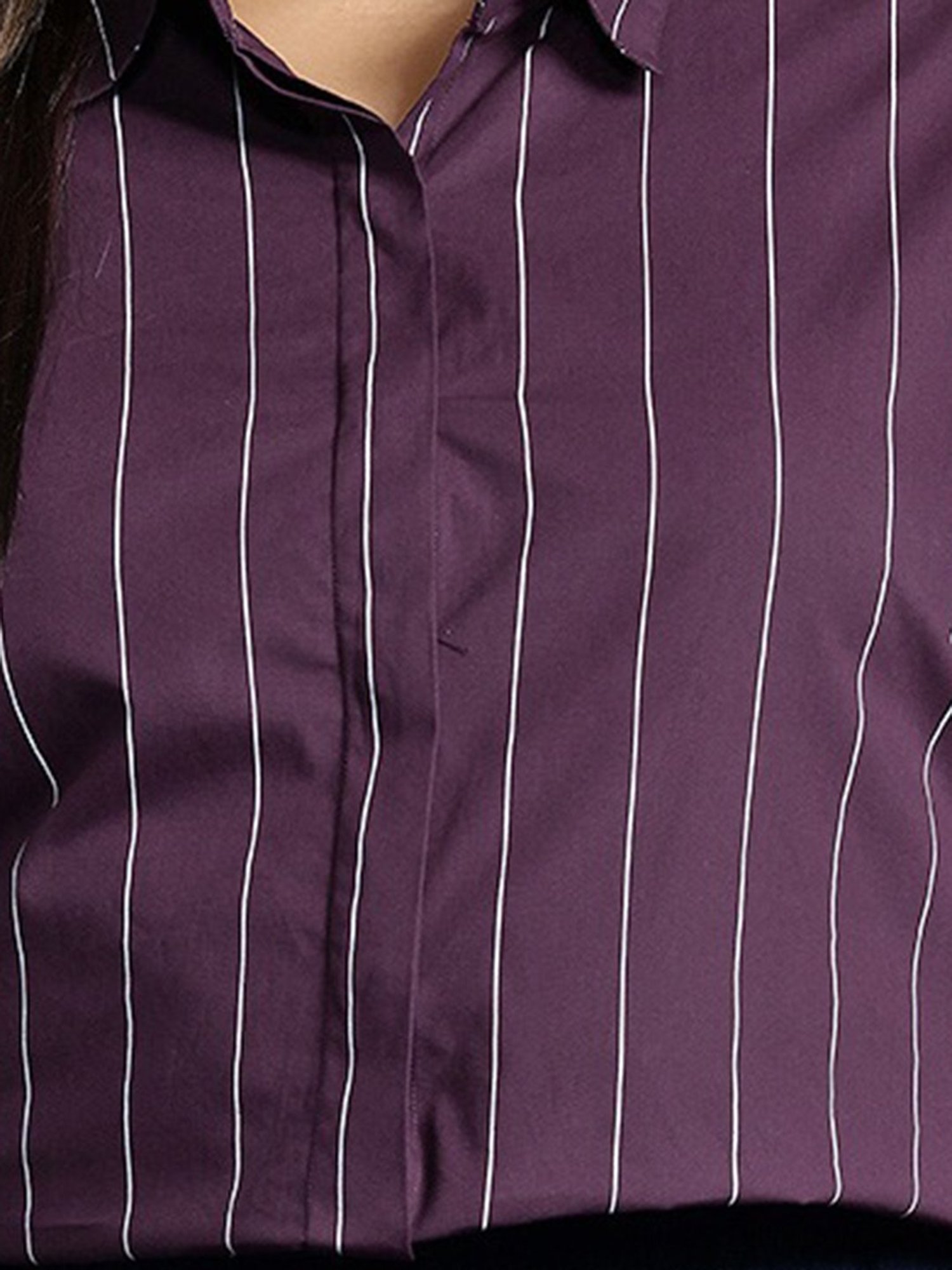 Van Heusen Maroon Plain Formal Shirt