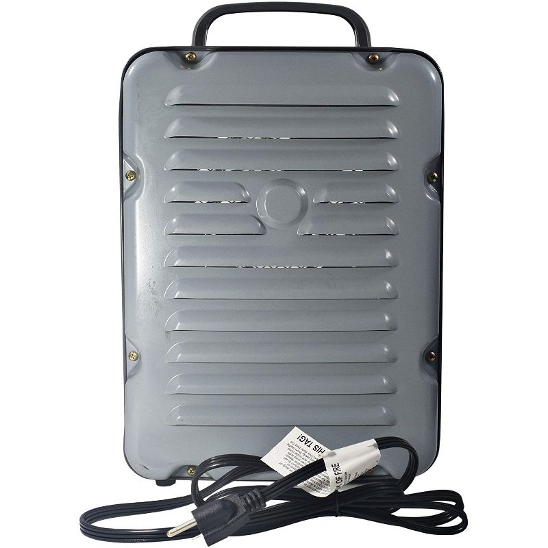 Comfort Zone CZ798GR3-EC Compact Portable Electric Multi Purpose Deluxe Utility Convection Space Heater Personal Fan Combination Unit, Gray