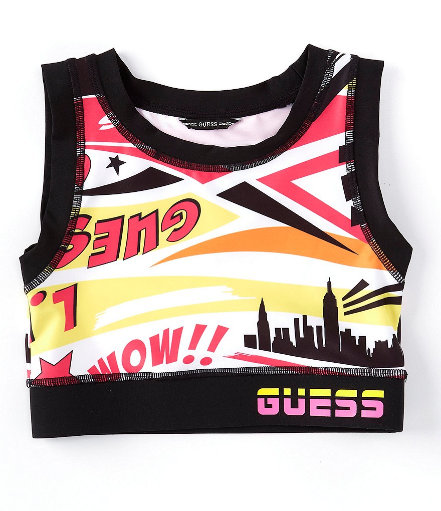 Guess Guess Active Big Girls 7-16 Printed Sports Bra