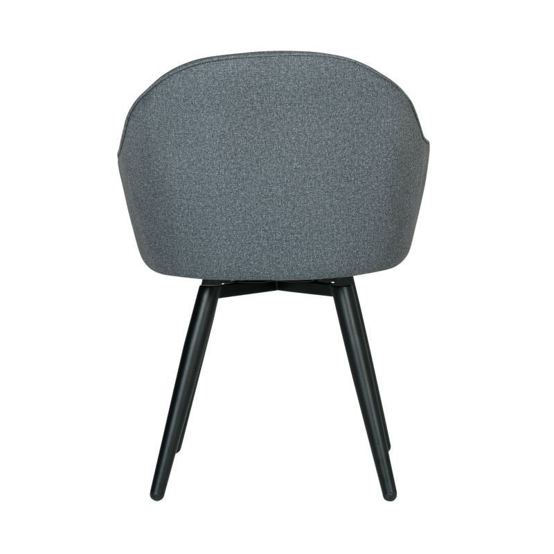 Dome Swivel Armchair Charcoal Heather - Studio Designs Home