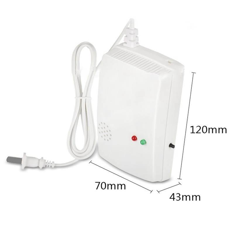 Gas Leak Detector 70db Natural Gas Leak Alarm Warning Sensor Detector Home Security Tool with Indicator Light