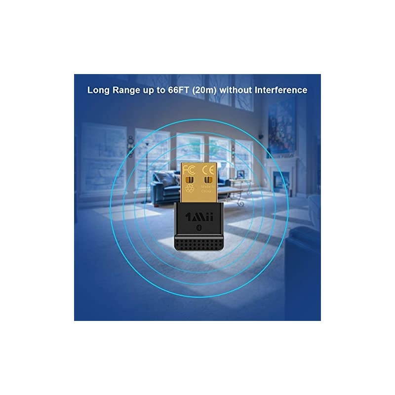 USB Bluetooth 40 Dongle Adapter for PC Laptop Desktop Stereo Headset Keyboard Mouse Support All Windows 10 81 8 7 XP Vista B04