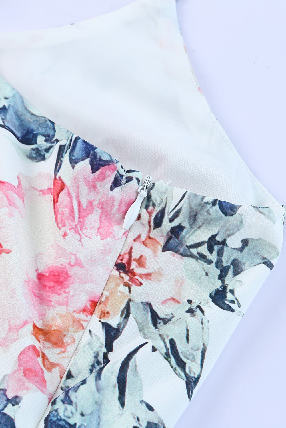 Rose Tan Solid Self Tied Straps Pleated Wide Leg Jumpsuit