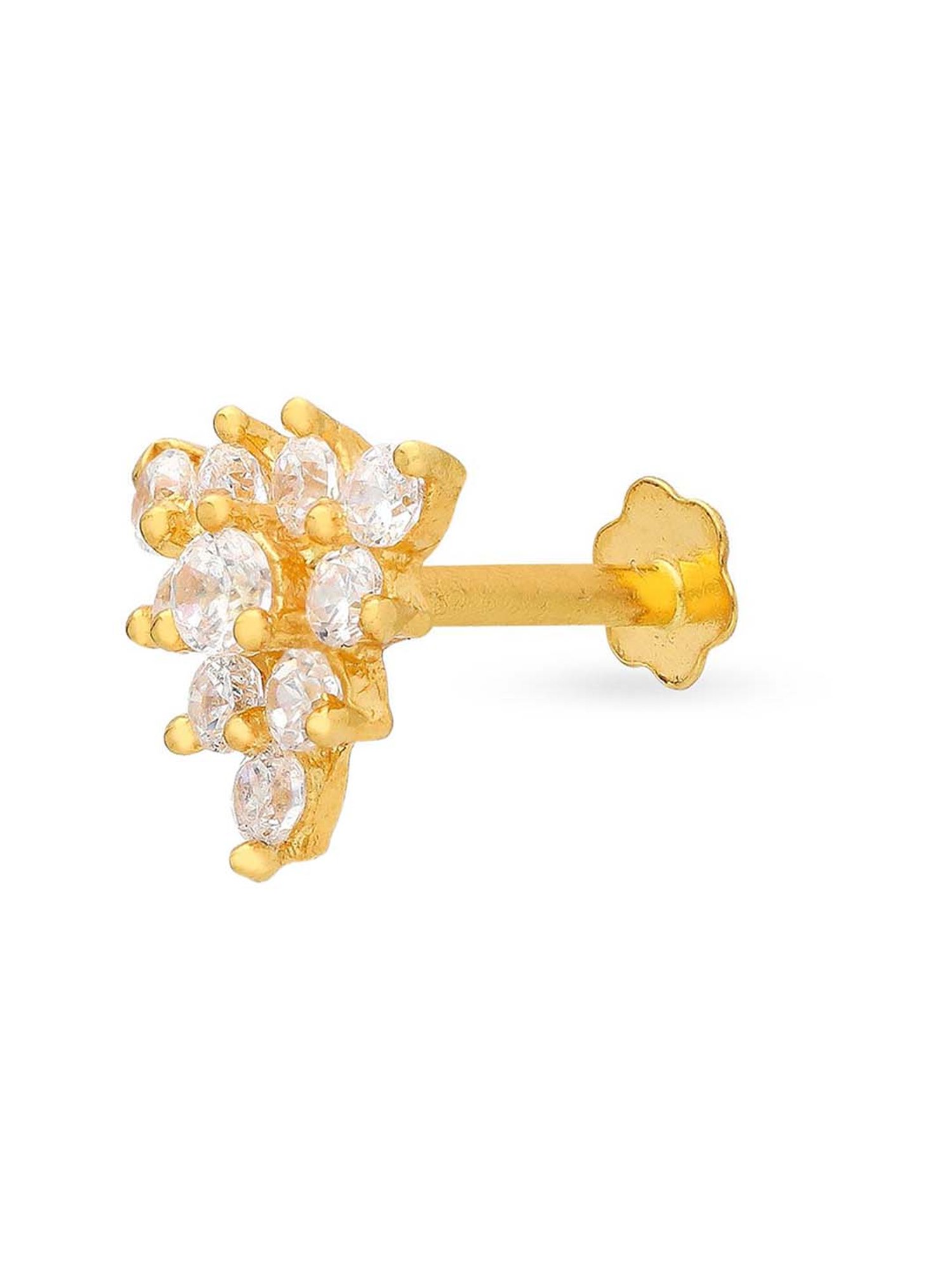 Malabar Gold and Diamonds 22k Gold Nosepin for Women