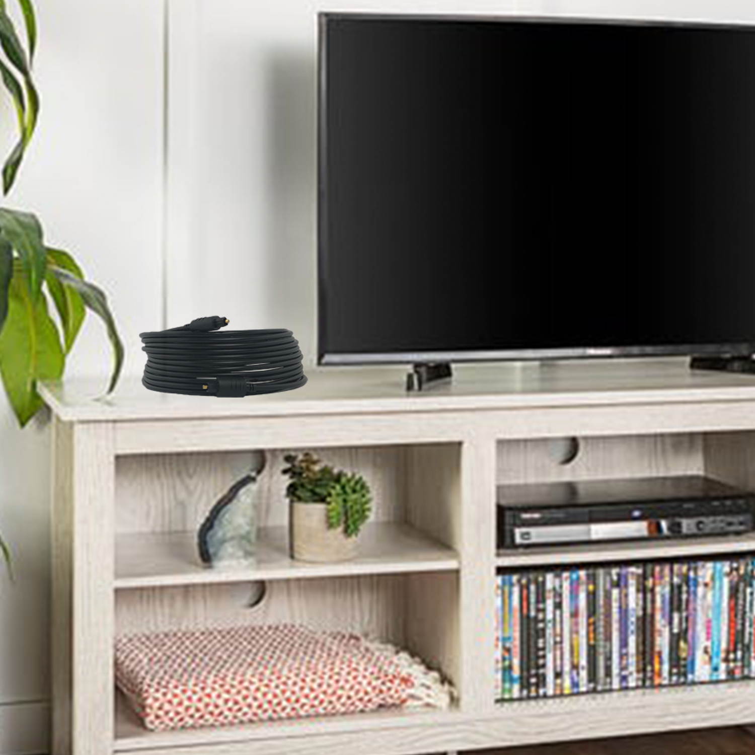 SatelliteSale Premium Digital Audio Optical Cable Toslink SPDIF Cord 6 ft.