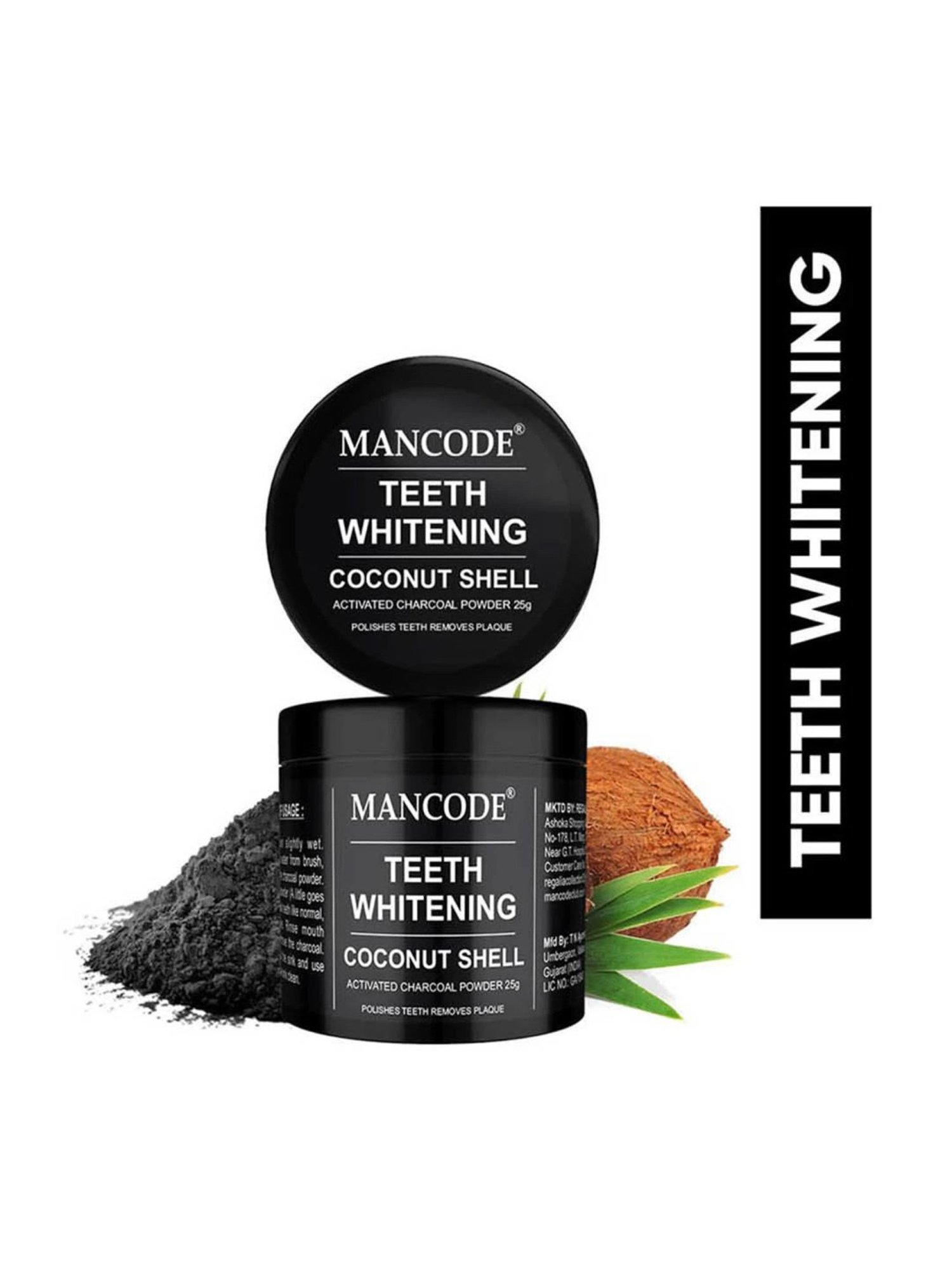 UrbanMooch Activated Charcoal Teeth Whitening Powder - 20 gm
