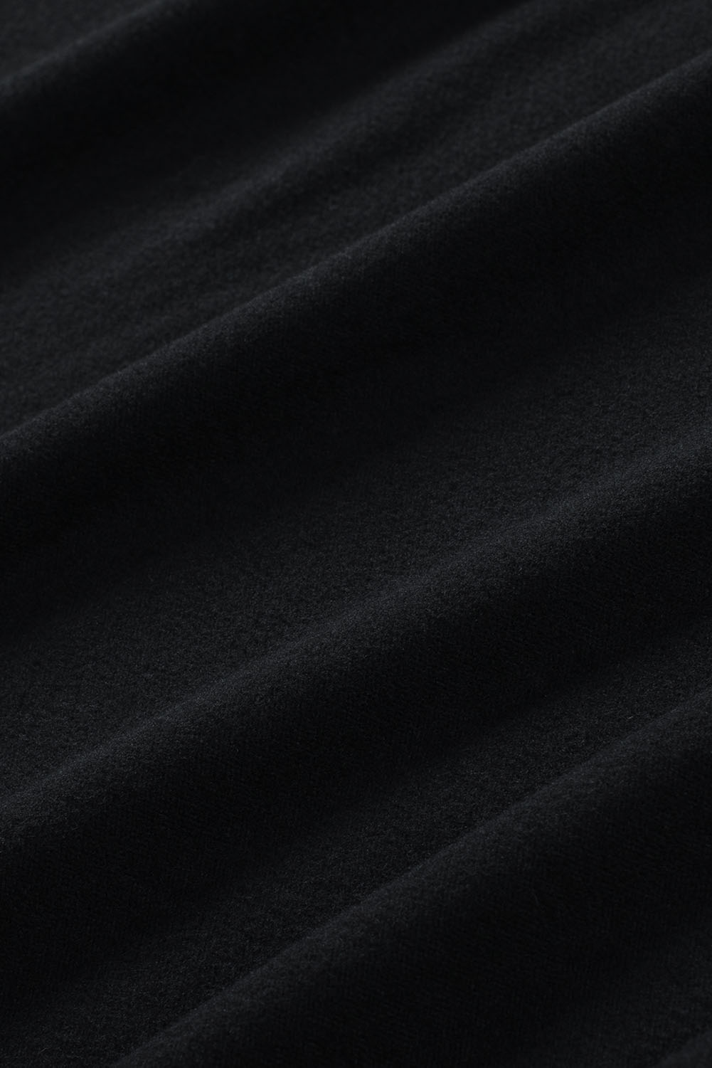 Blank Sweatshirt - Black Casual V Neck Long Sleeve Shirt Customized