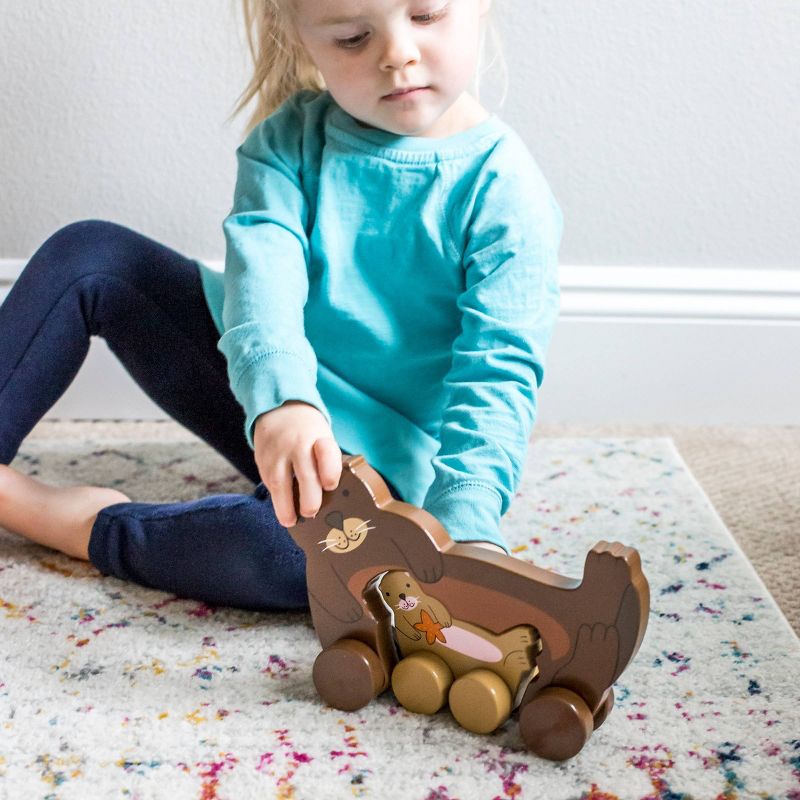 Big and Little Sea Otter Push and Pull Toys