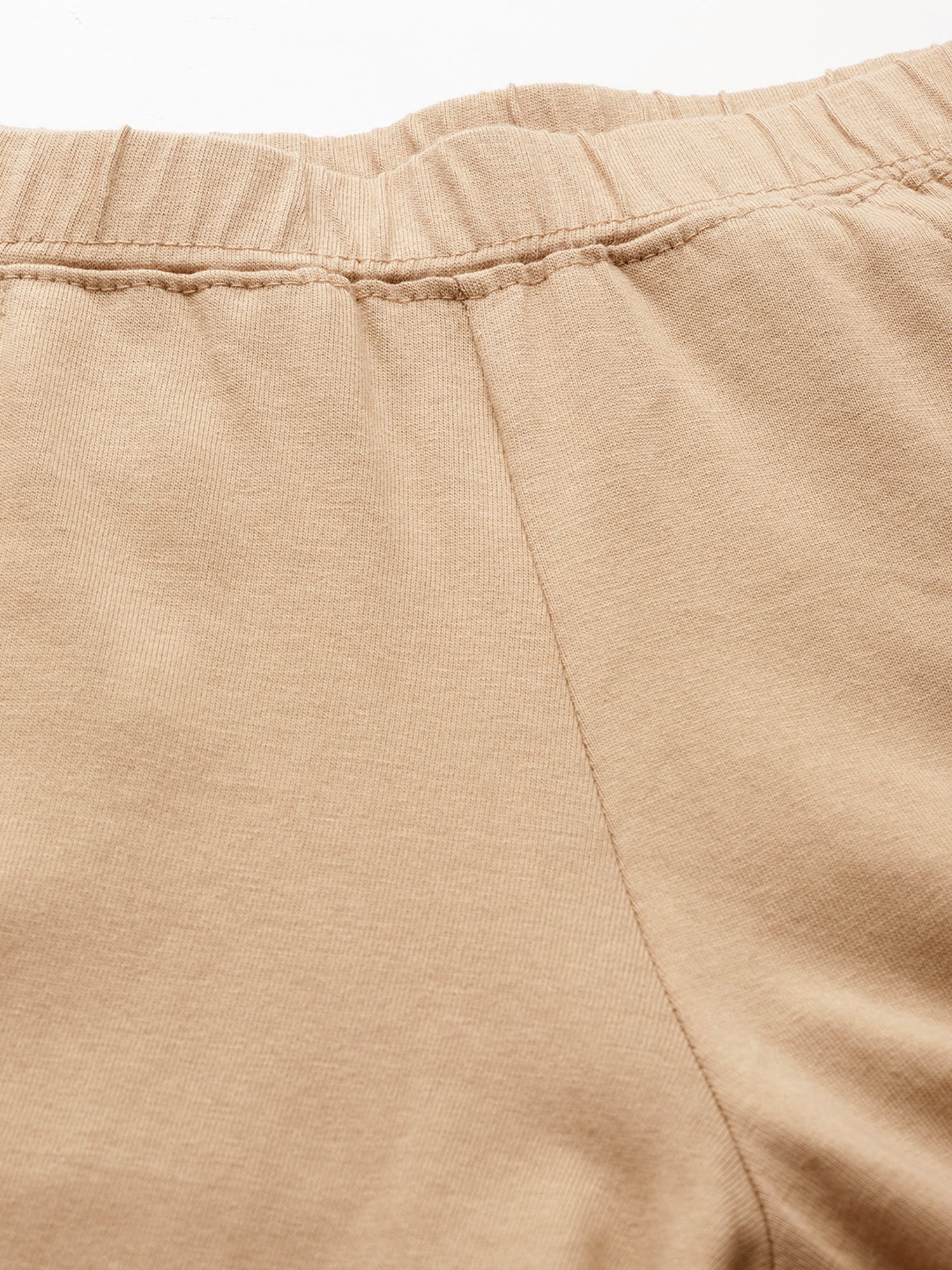 theRebelinme Beige Cotton Capris