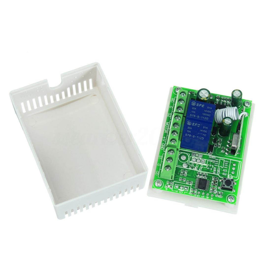 Universal 433mhz 12V Car Door Controller Wireless Remote Control Switch Kit Support Learning Code