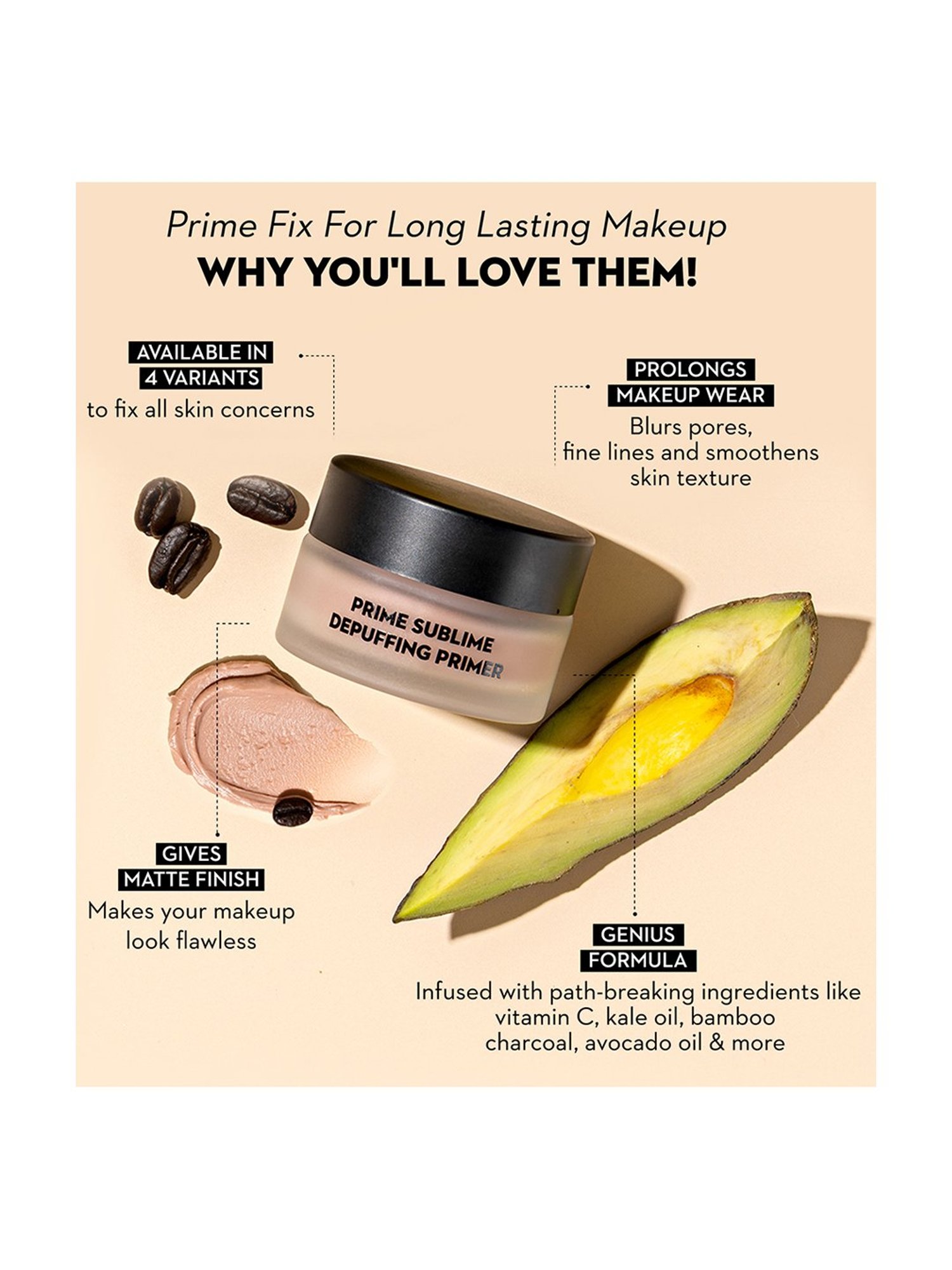 SUGAR Cosmetics Prime Sublime Brightening Primer - 15 gm