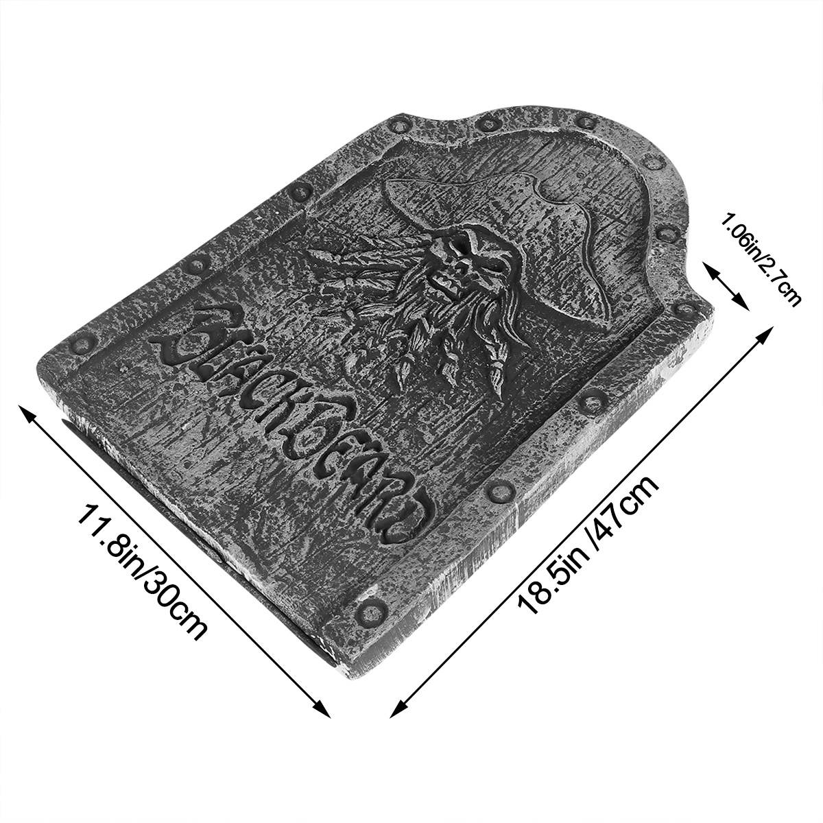 Halloween Tombstone Ghost Head Gravestone for Haunted House Secret Room Bar