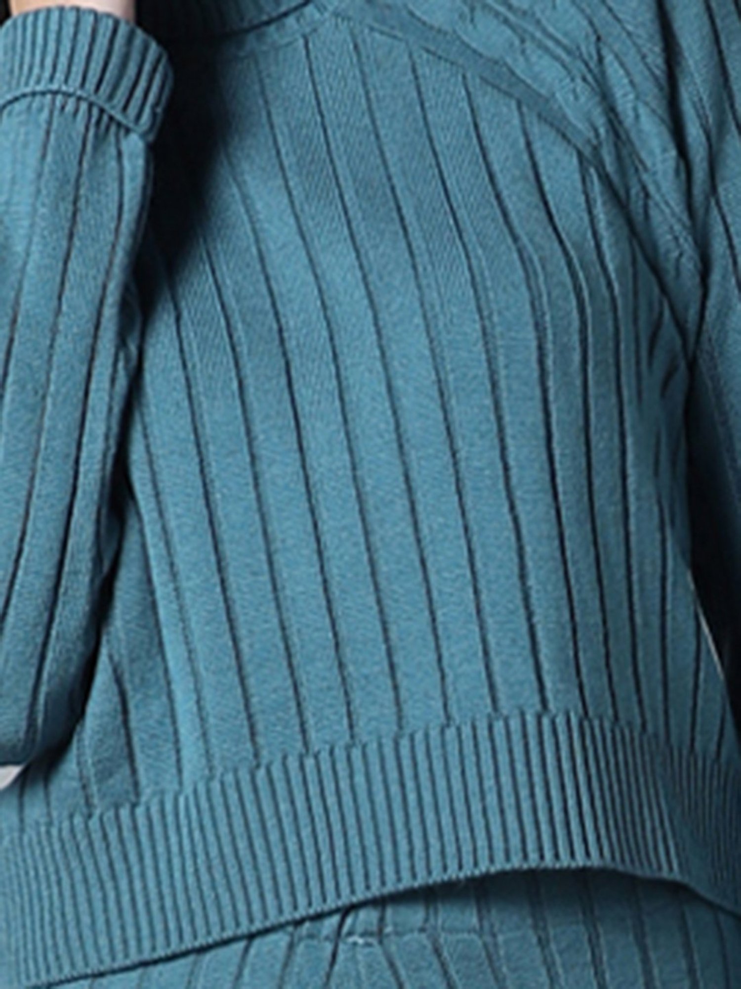 High Star Green Acrylic Maxi Co-ord Set