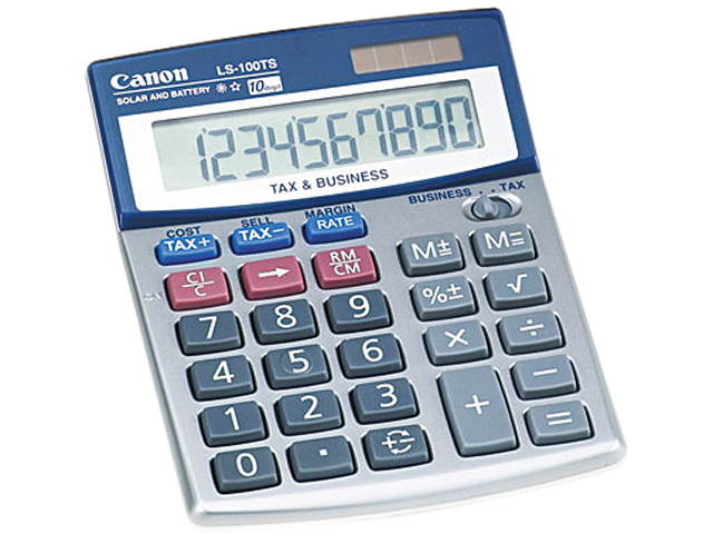 Canon USA 5936A028AA LS100TS Portable Desktop Business Calculator, 10-Digit LCD