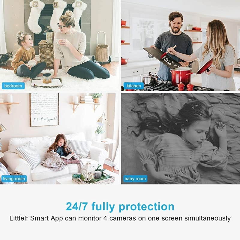 Indoor Wireless Security Camera Smart 1080P Home WiFi IP Camera for PetBabyElder Monitor with Motion DetectionTracking 2Way Audio Night Vision and Cloud Storage Works with Alexa