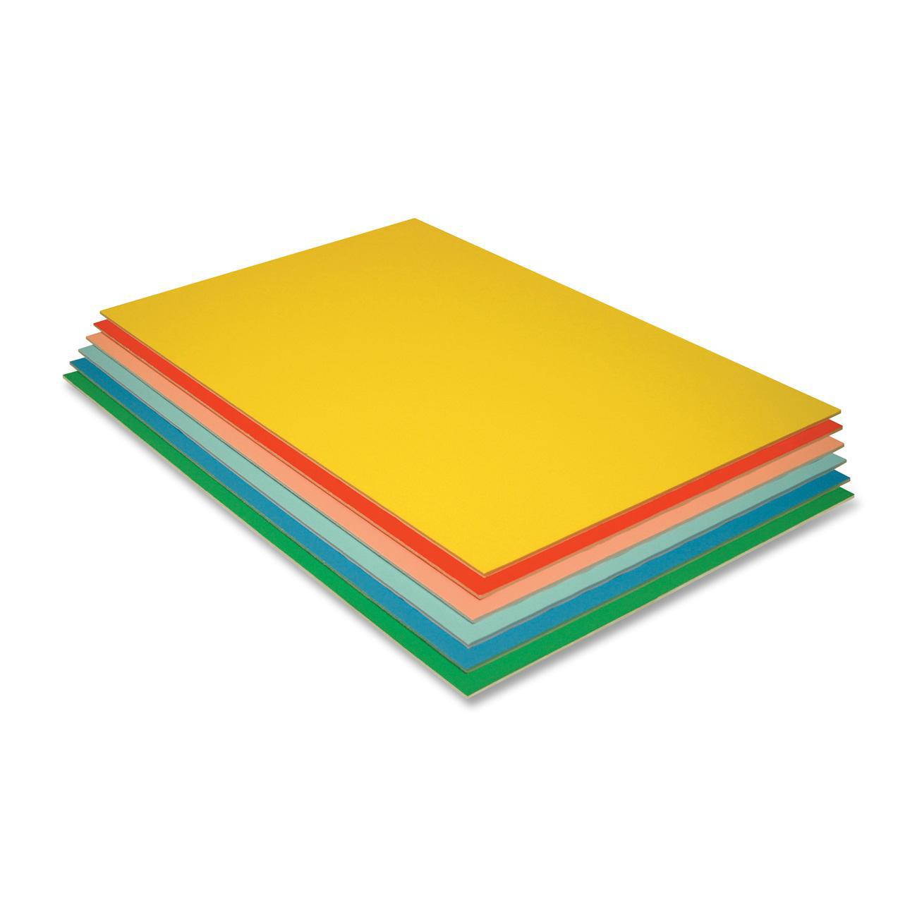 Pacon Foam Board 20"x30" 3/16" Thick 12/PK Assorted 5512