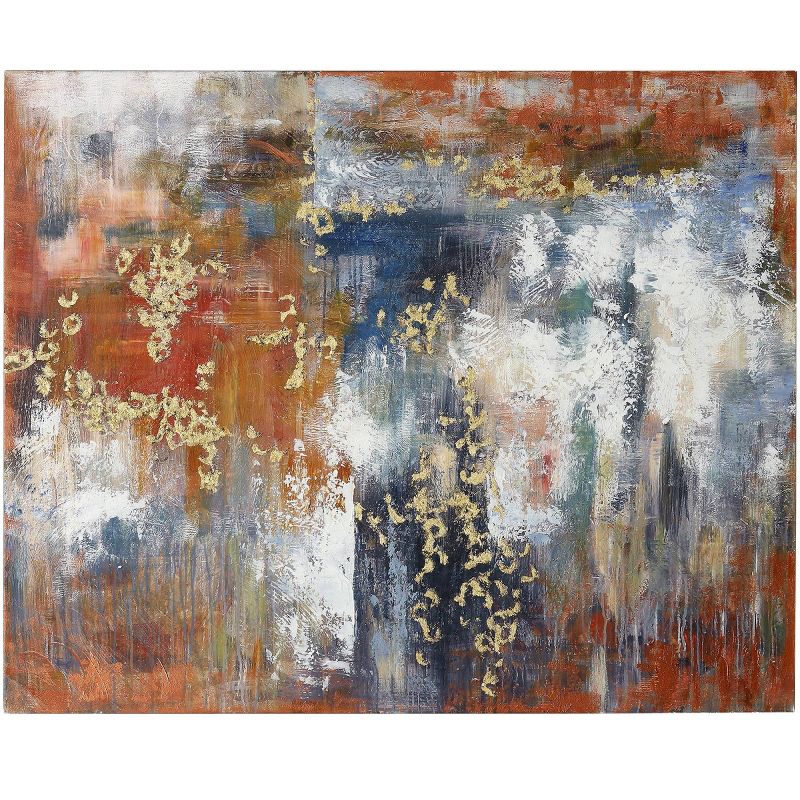 Abstract Expression Hand Painted Expressions Stretched Unframed Wall Canvas - StyleCraft