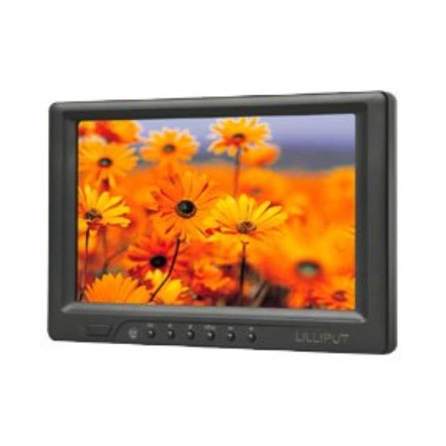 Lilliput 669GL-70NP/C/T-HB-RV 7" 16:9 HDMI, DVI, VGA High Brightness, 4 Wire Touch Screen by VIVITEQ INC